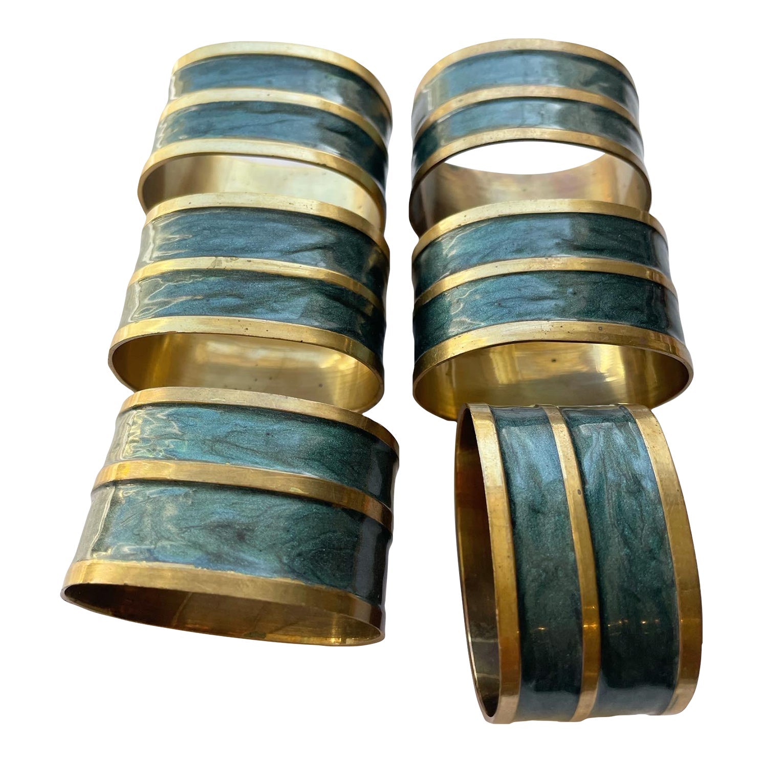 Antique Brass Napkin Rings
