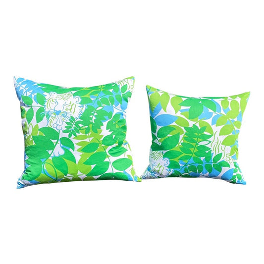 50th Anniversary Lilly Pulitzer Down Filled Pillows - a Pair